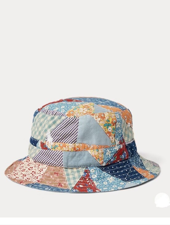 Polo Ralph Lauren Other - Polo Ralph Lauren Cotton Patchwork Bucket Hat S/M